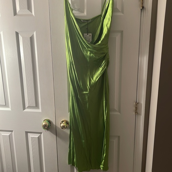 Zara Draped Lingerie Style Dress - Picture 2 of 8